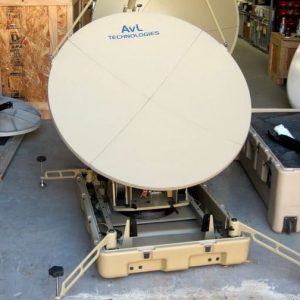 AVL 1.0 Meter Auto Acquisition Case based SNG Antenna