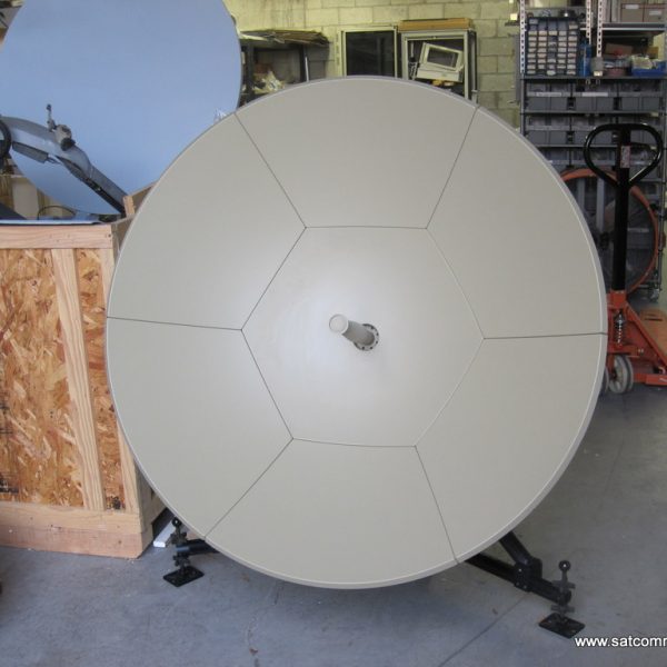 New ViaSat 1.2M Ka-Band manual Flyaway antenna with 25W Ka-Band BUC in transportable case