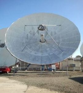Used Andrew 11.3 M C-Band Tx-Rx Circular Feed Motorized Earth Station Antenna